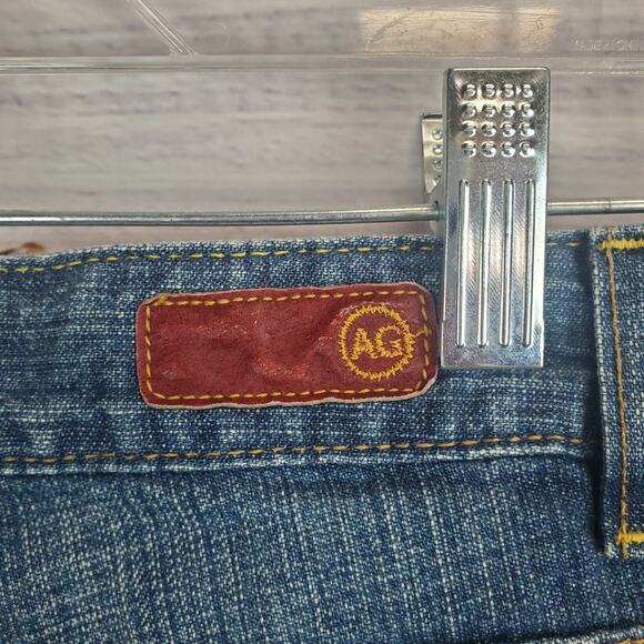 Adriano Goldschmied Ag The Gemini Straight Y2K Jeans Low Rise Retro Med Wash 27 - Picture 7 of 11